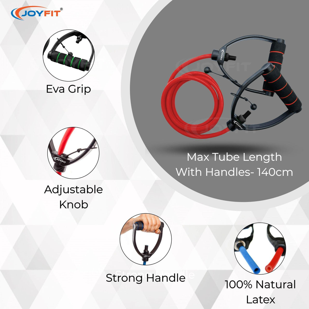 Adjustable Resistance Tube Combo (Full-Set) - Joyfit