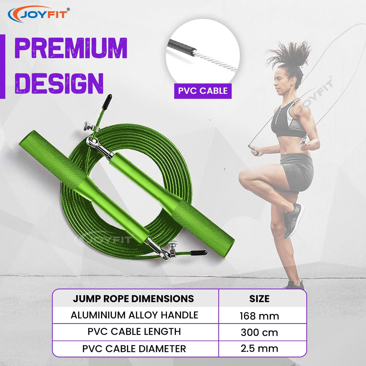 Adjustable Skipping Rope - Joyfit
