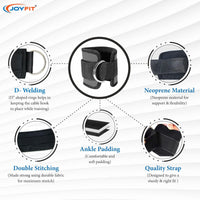 Thumbnail for Wide Padded Ankle Straps with D Rings - Joyfit