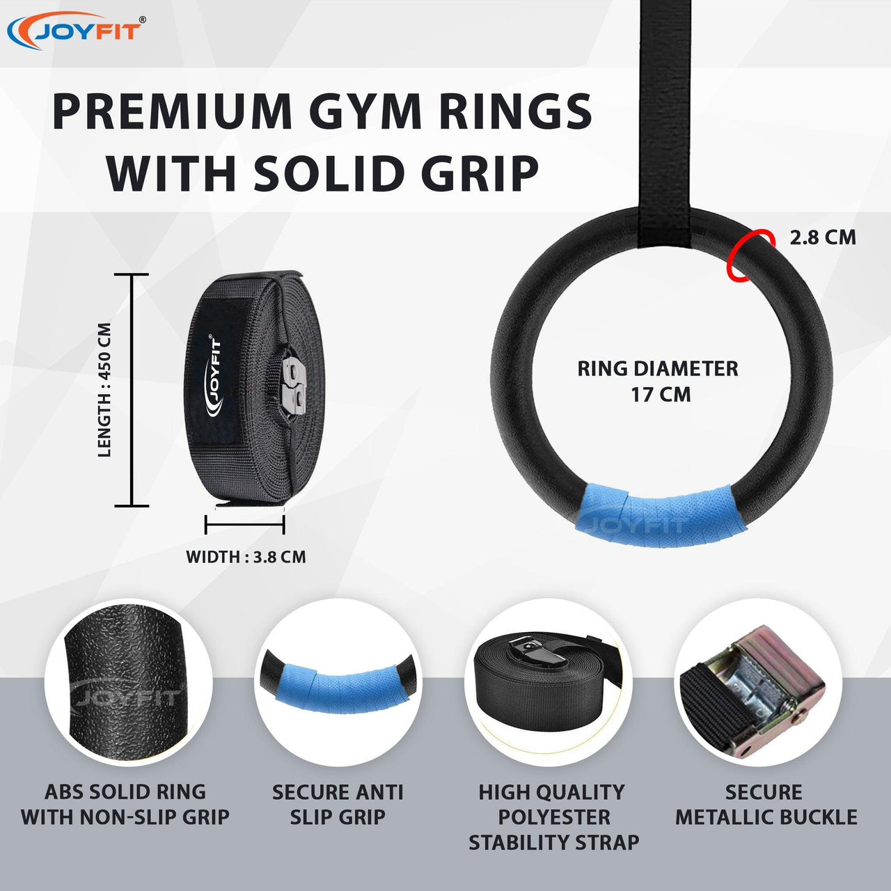 gymnastic rings dimension