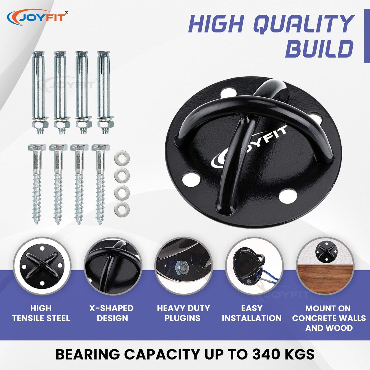Wall Mount Anchor with bolt and screws - Joyfit