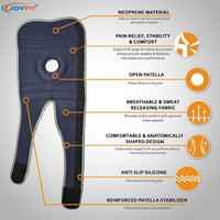 Thumbnail for Knee Cap with Anti Slip Silicone Lining (Single) - Joyfit