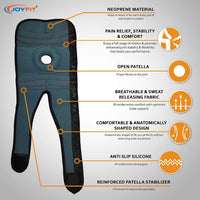 Thumbnail for Knee Cap with Anti Slip Silicone Lining (Single) - Joyfit
