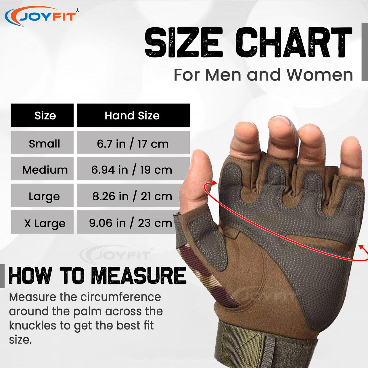 Gym Gloves with Wrist Wraps - Joyfit