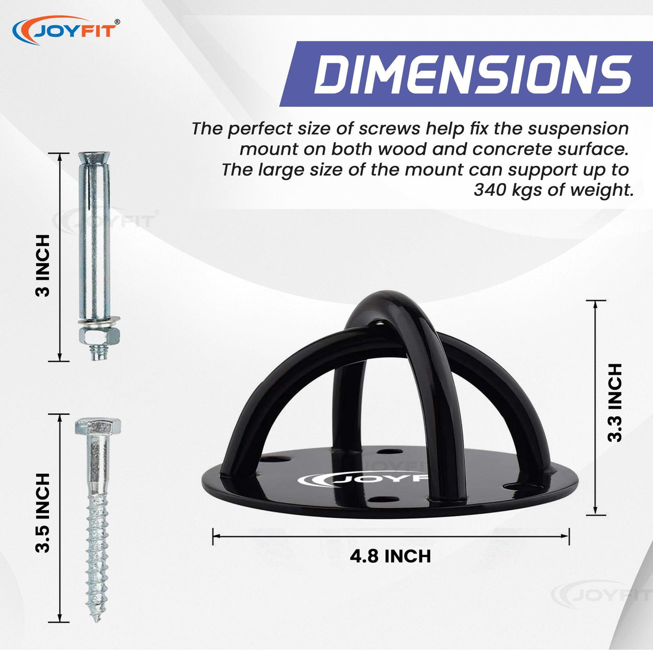 Wall Mount Anchor with bolt and screws - Joyfit