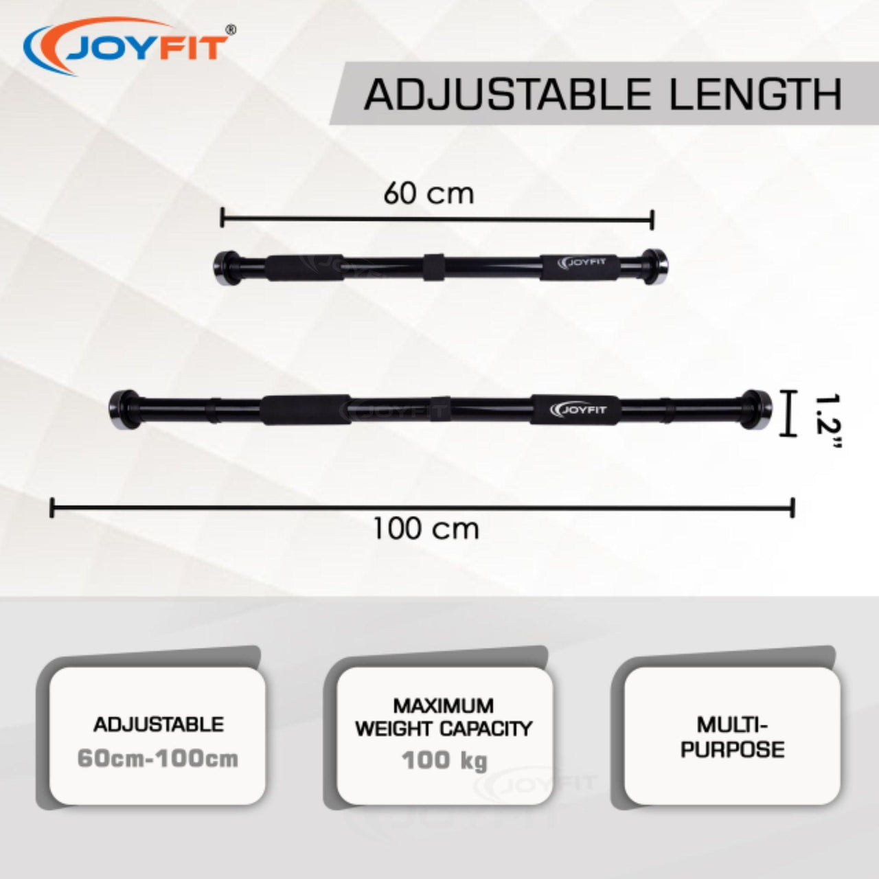 Pull up Bar with strong Hand Grip - Joyfit