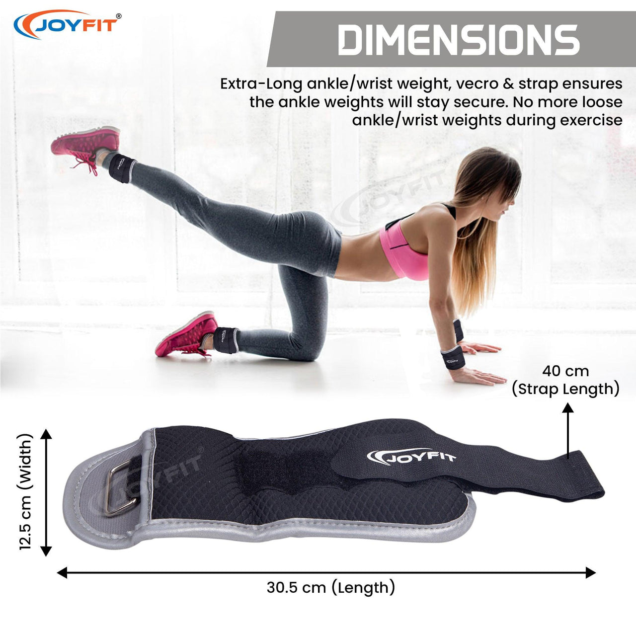 Adjustable Ankle/Wrist Weight (Single) - Joyfit