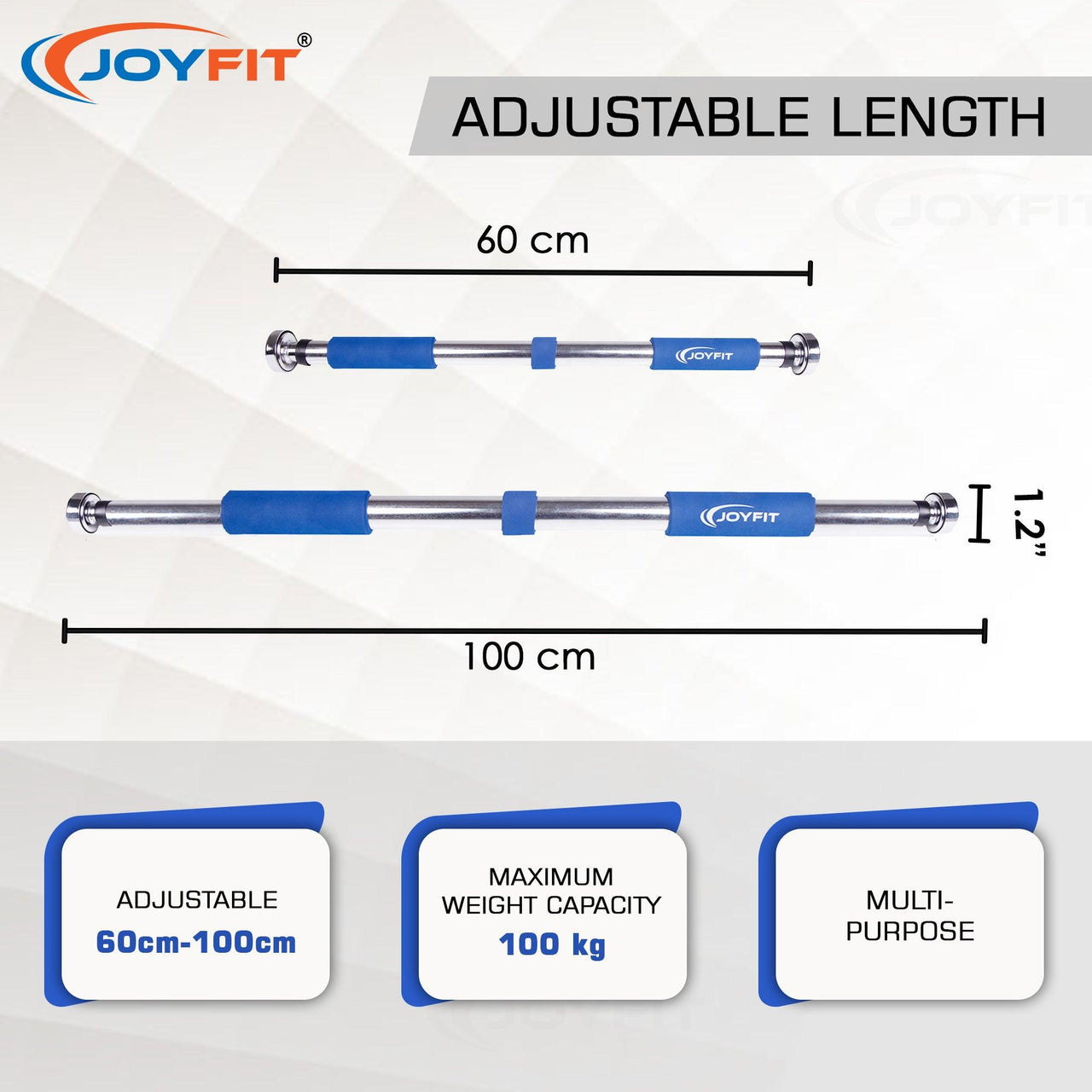 Pull up Bar with strong Hand Grip - Joyfit