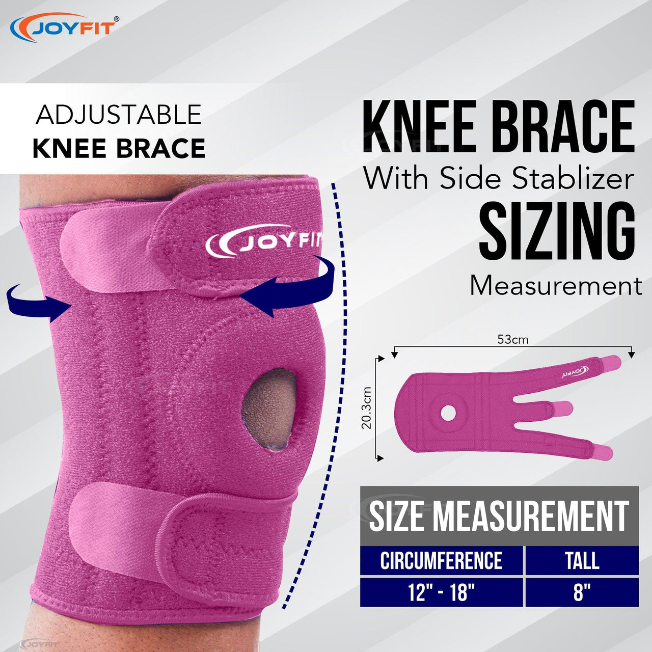Adjustable Knee Support Brace(Pair) - Joyfit