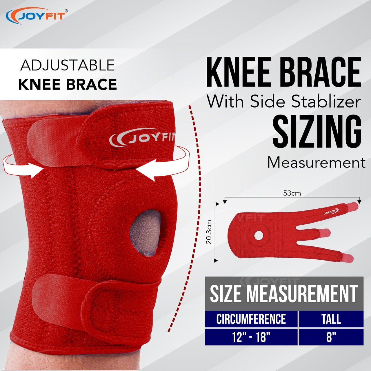 Adjustable Knee Support Brace(Pair) - Joyfit