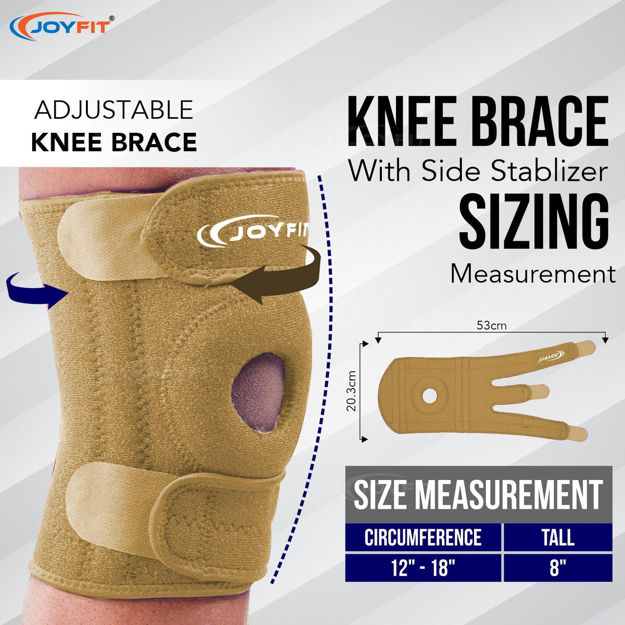 Adjustable Knee Support Brace(Pair) - Joyfit