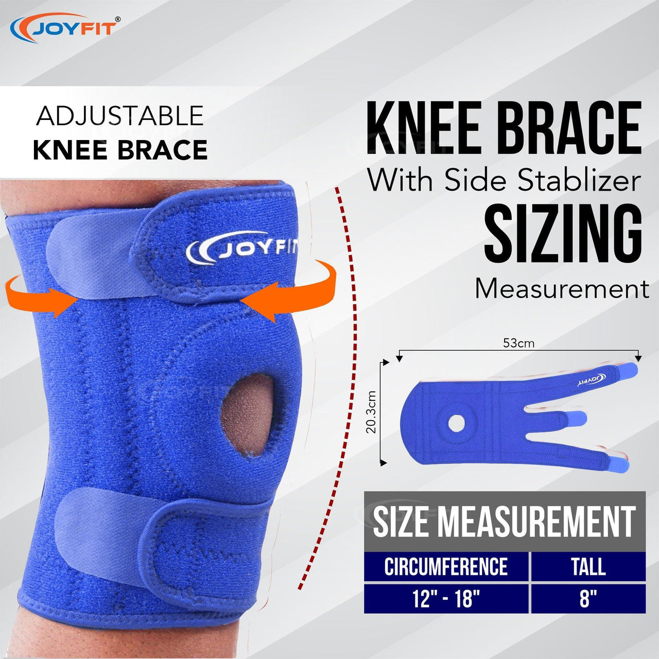 Adjustable Knee Support Brace(Pair) - Joyfit