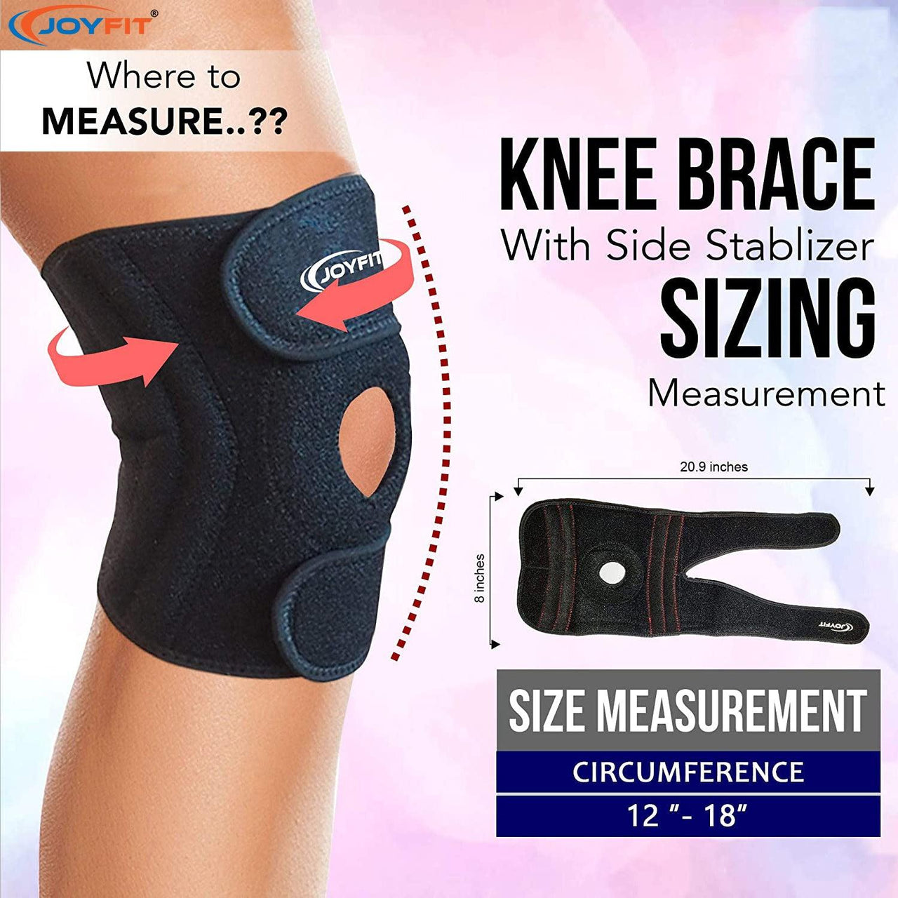 Knee Cap with Anti Slip Silicone Lining (Single) - Joyfit