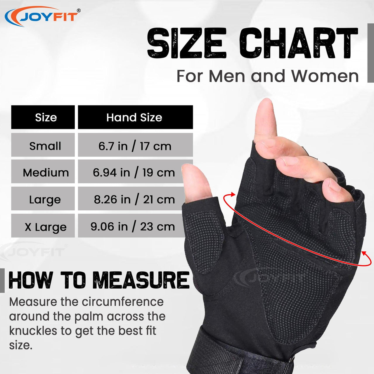 Gym Gloves with Wrist Wraps - Joyfit