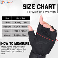 Thumbnail for Gym Gloves with Wrist Wraps - Joyfit