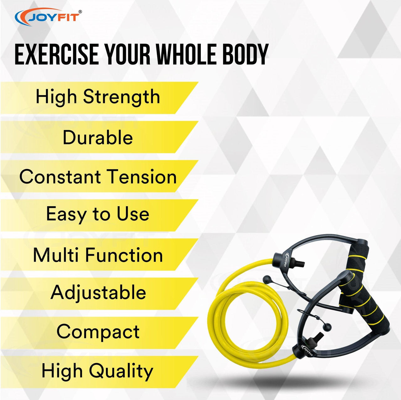 Full body exercise with resistance tube
