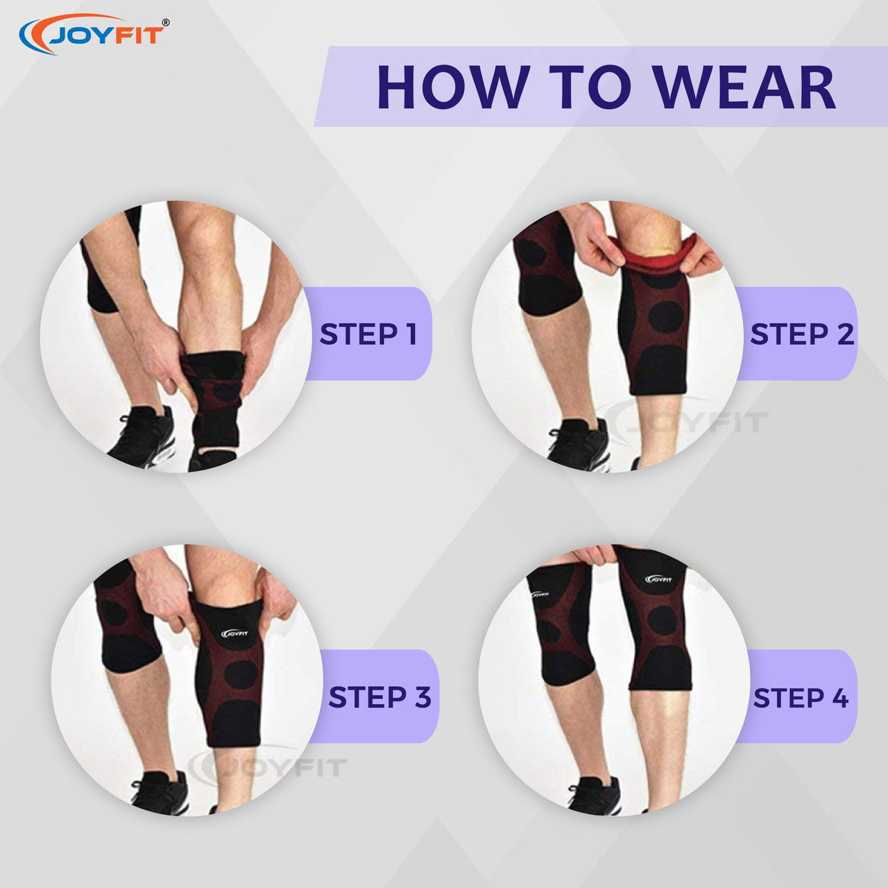 Knee Compression Sleeves For Knee-Support & Pain Relief - Joyfit