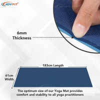 Thumbnail for Anti Slip Yoga Mats For Meditation & Fitness Workouts - Joyfit