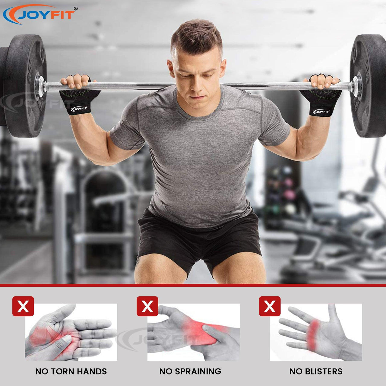High-quality Gloves with Thick Wrist Wrap - Joyfit