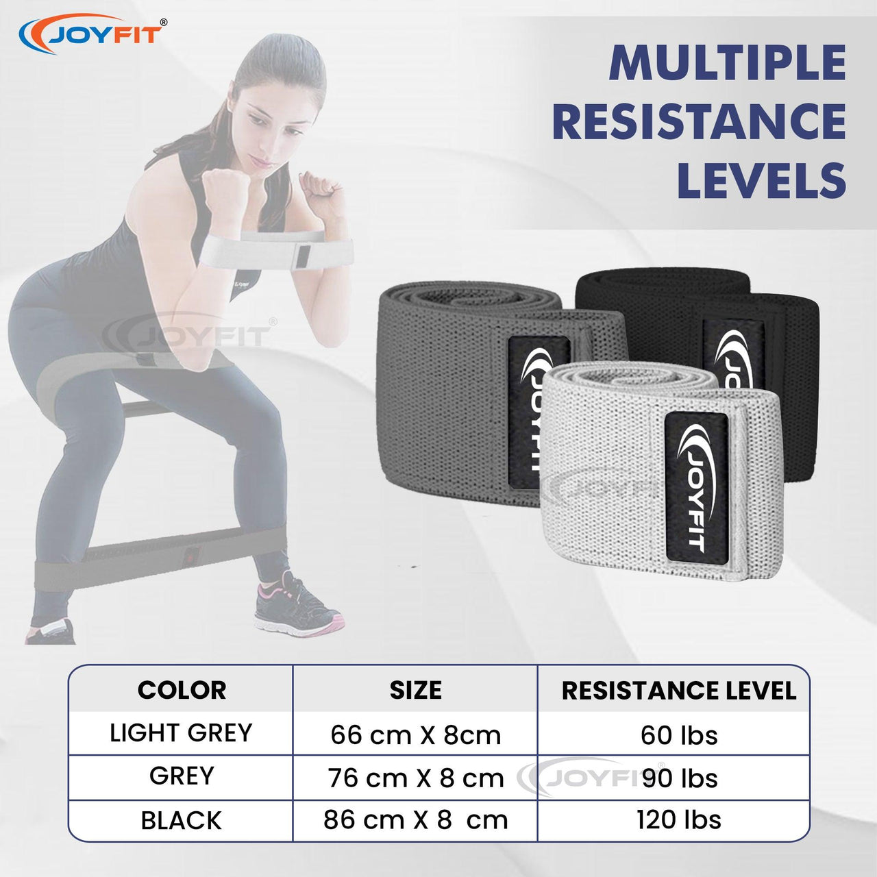 Non-slip, Elastic Hip Bands Set - Joyfit