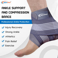 Thumbnail for Adjustable Ankle Support Brace with Straps - Joyfit