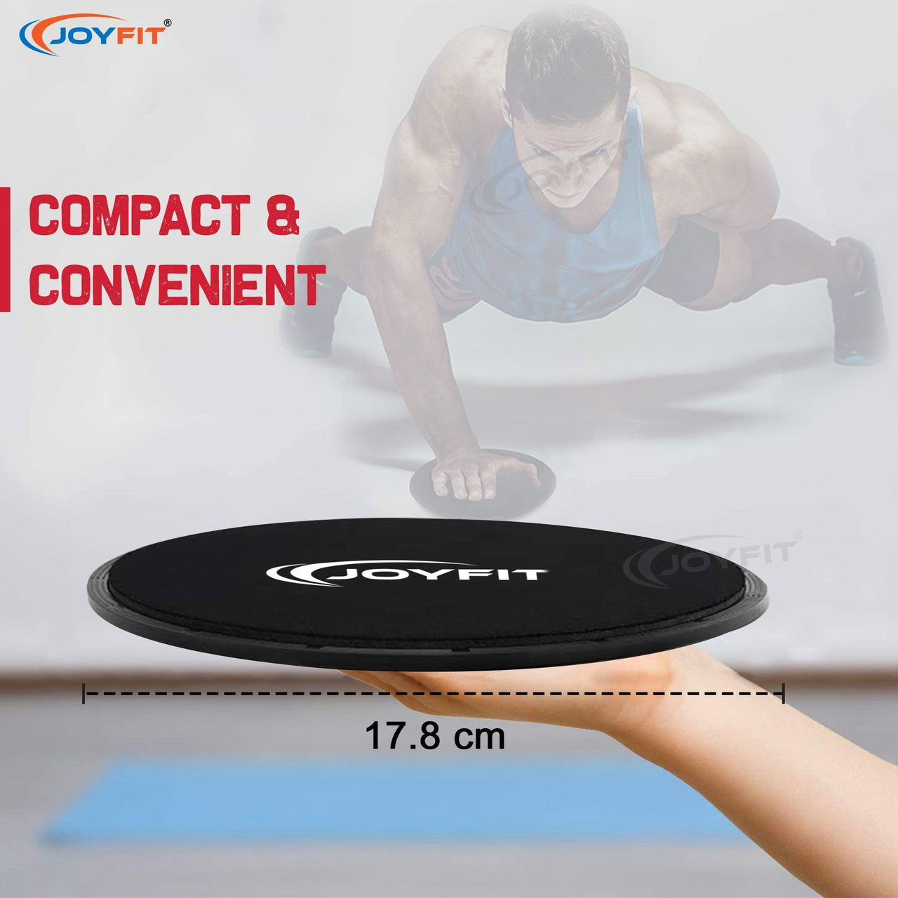Dual Sided Exercise Gliding Discs/Core Sliders - Joyfit