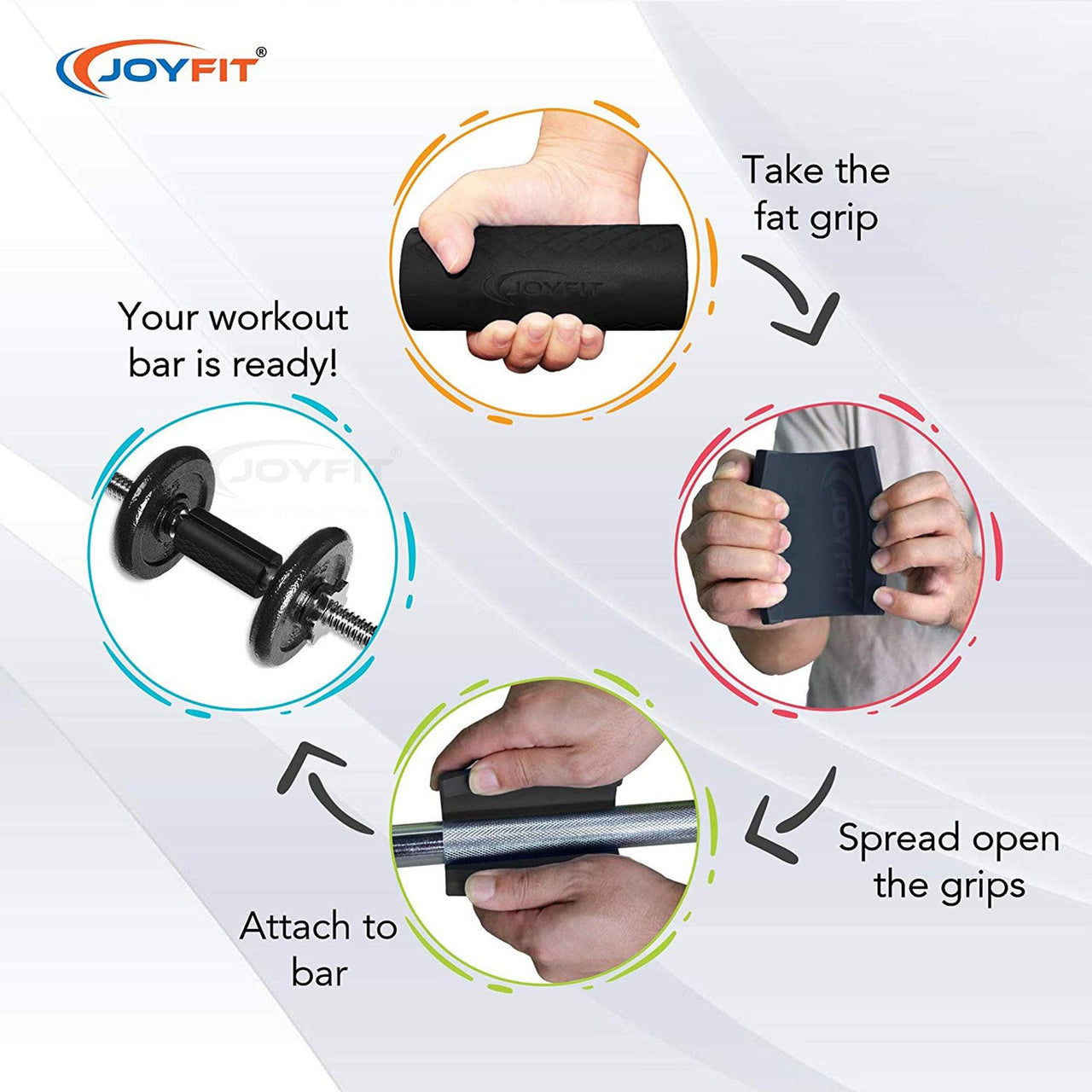 Fat Grip Foam Padded (Pair) - Joyfit