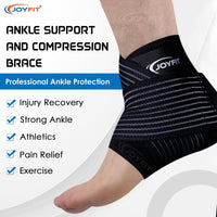 Thumbnail for Adjustable Ankle Support Brace with Straps - Joyfit