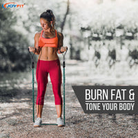 Thumbnail for Resistance Tube With Cloth Cover - Joyfit