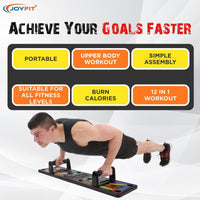 Thumbnail for Push-Up Board for Home Workout with FREE Push-Up Guide - Joyfit