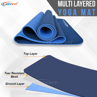 Thumbnail for Anti Slip Yoga Mats For Meditation & Fitness Workouts - Joyfit