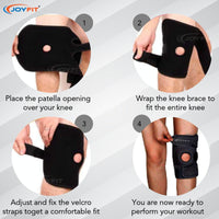Thumbnail for Knee Caps with Anti Slip Silicone Lining Knee Brace (Pair) - Joyfit