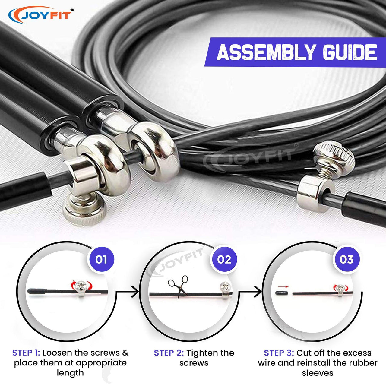 Adjustable Skipping Rope - Joyfit