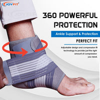 Thumbnail for Adjustable Ankle Support Brace with Straps - Joyfit