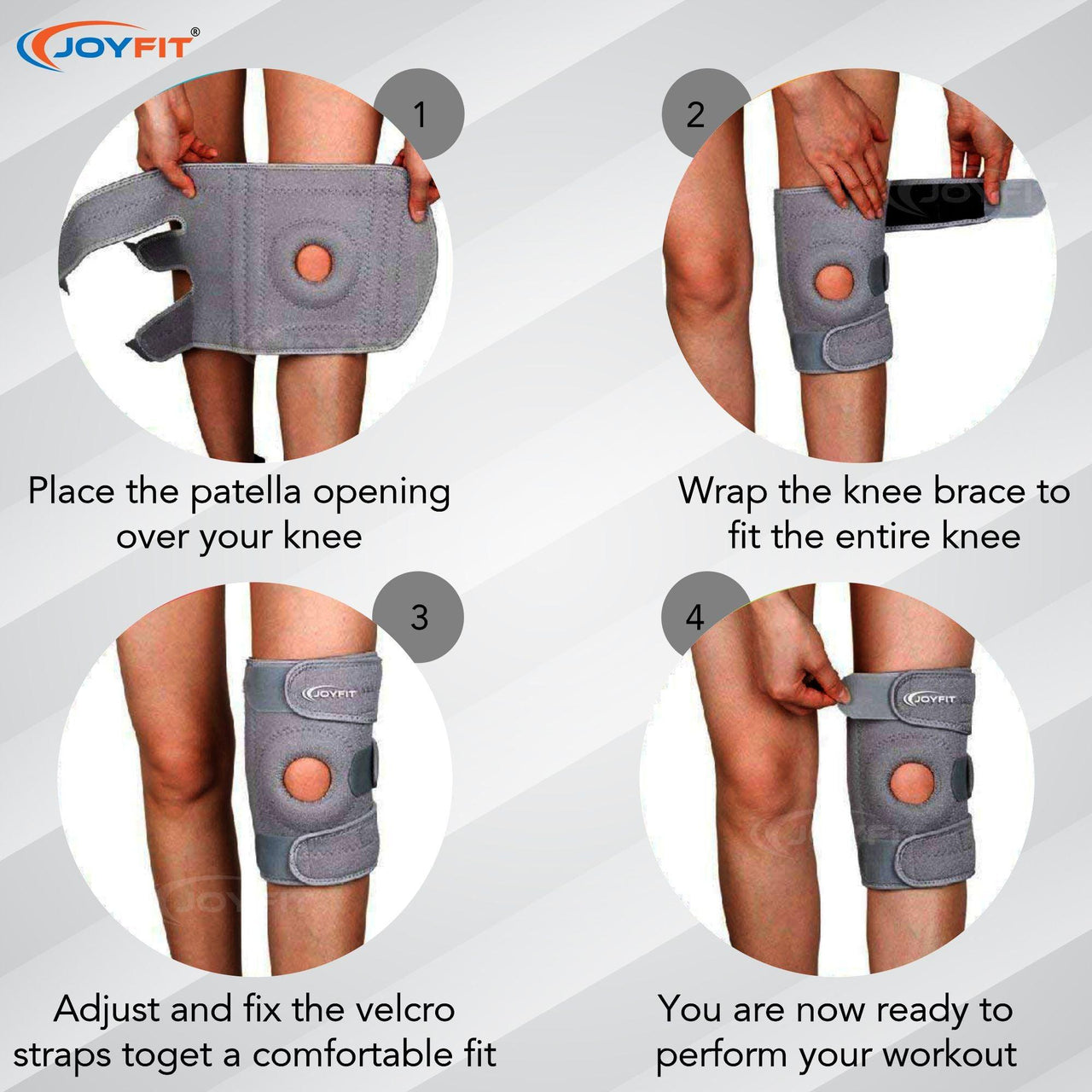 Adjustable Knee Support Brace(Pair) - Joyfit