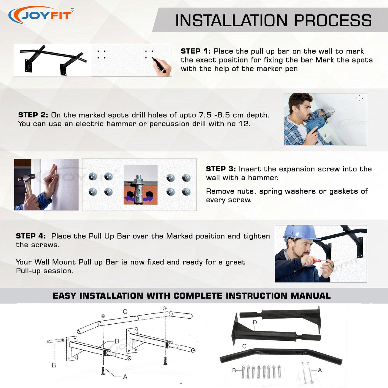 wall mount bar installation