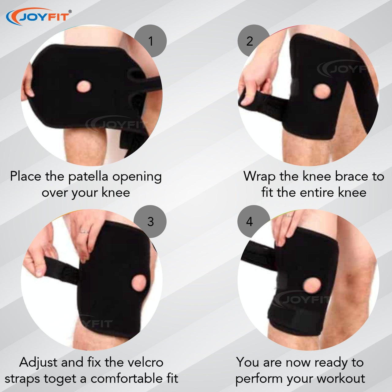 Adjustable Knee Support Brace(Pair) - Joyfit