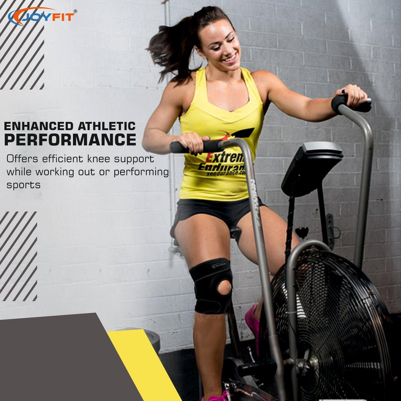 Knee Caps with Anti Slip Silicone Lining Knee Brace (Pair) - Joyfit