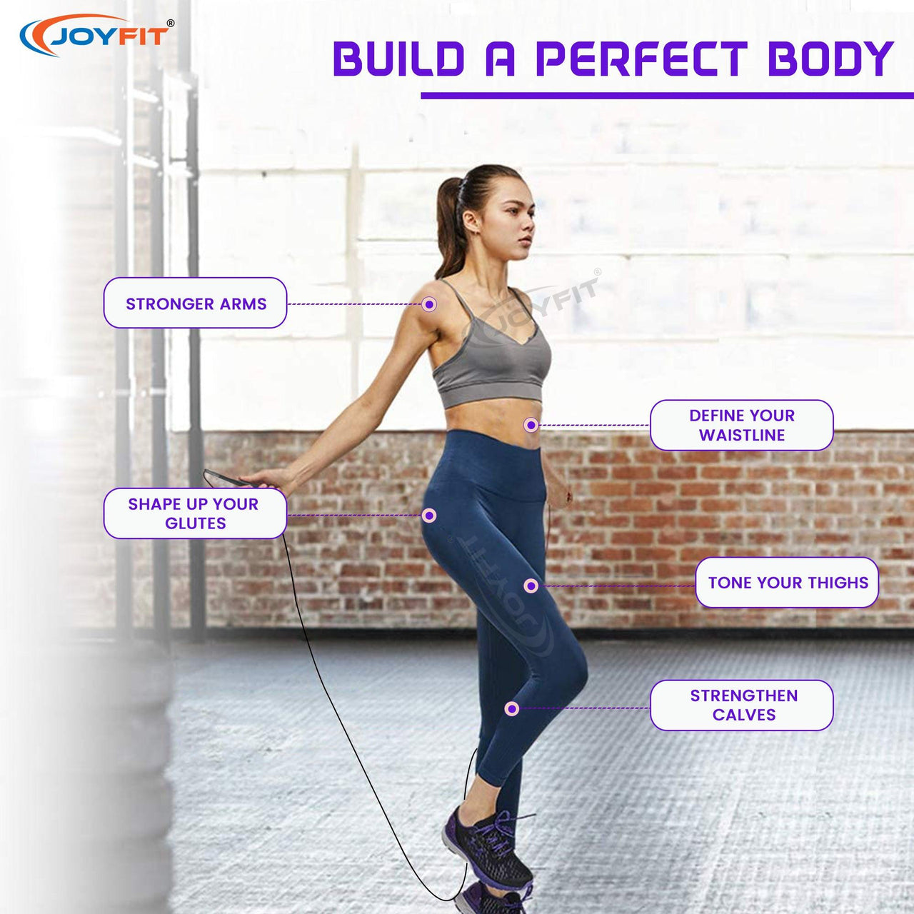 Adjustable Skipping Rope - Joyfit