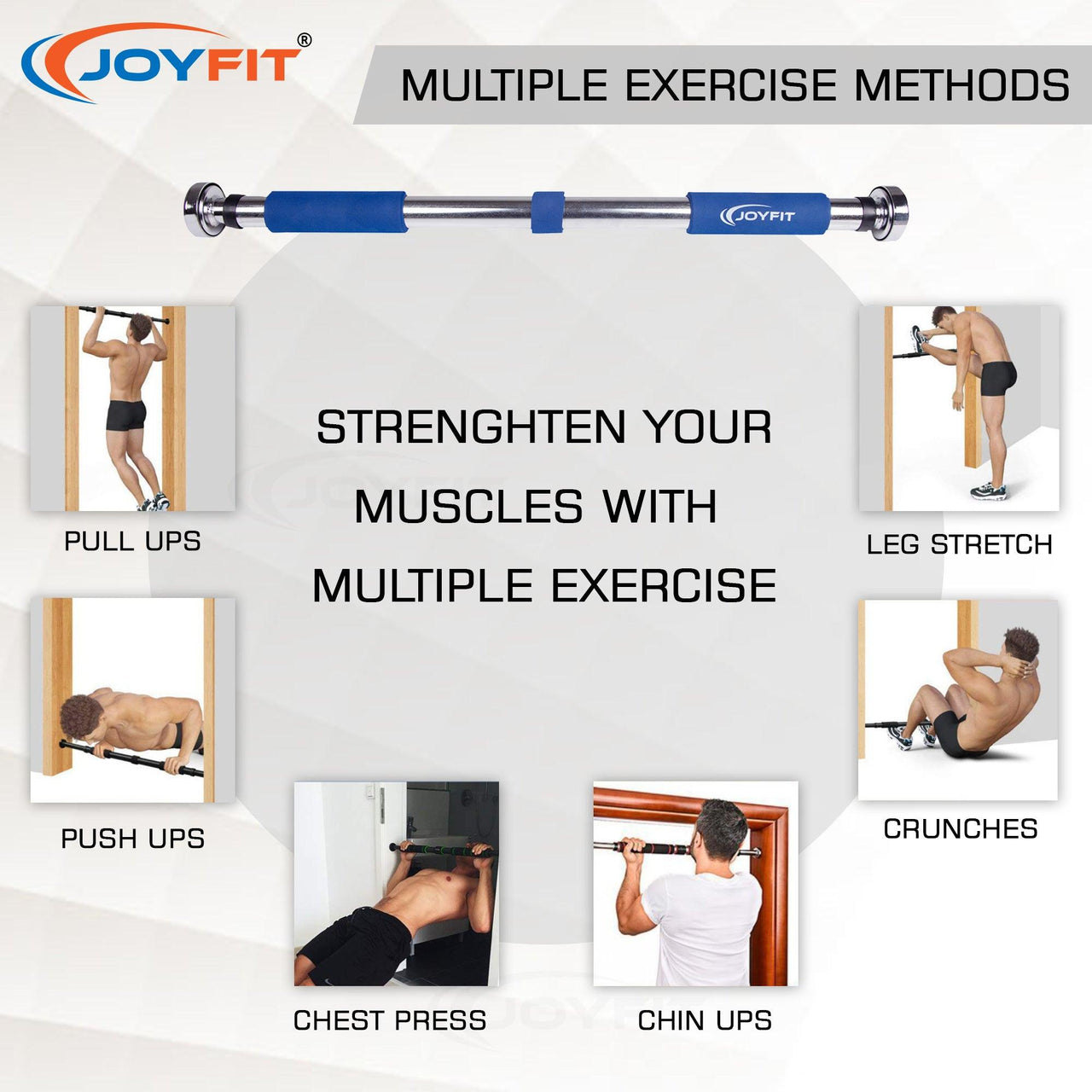 Pull up Bar with strong Hand Grip - Joyfit