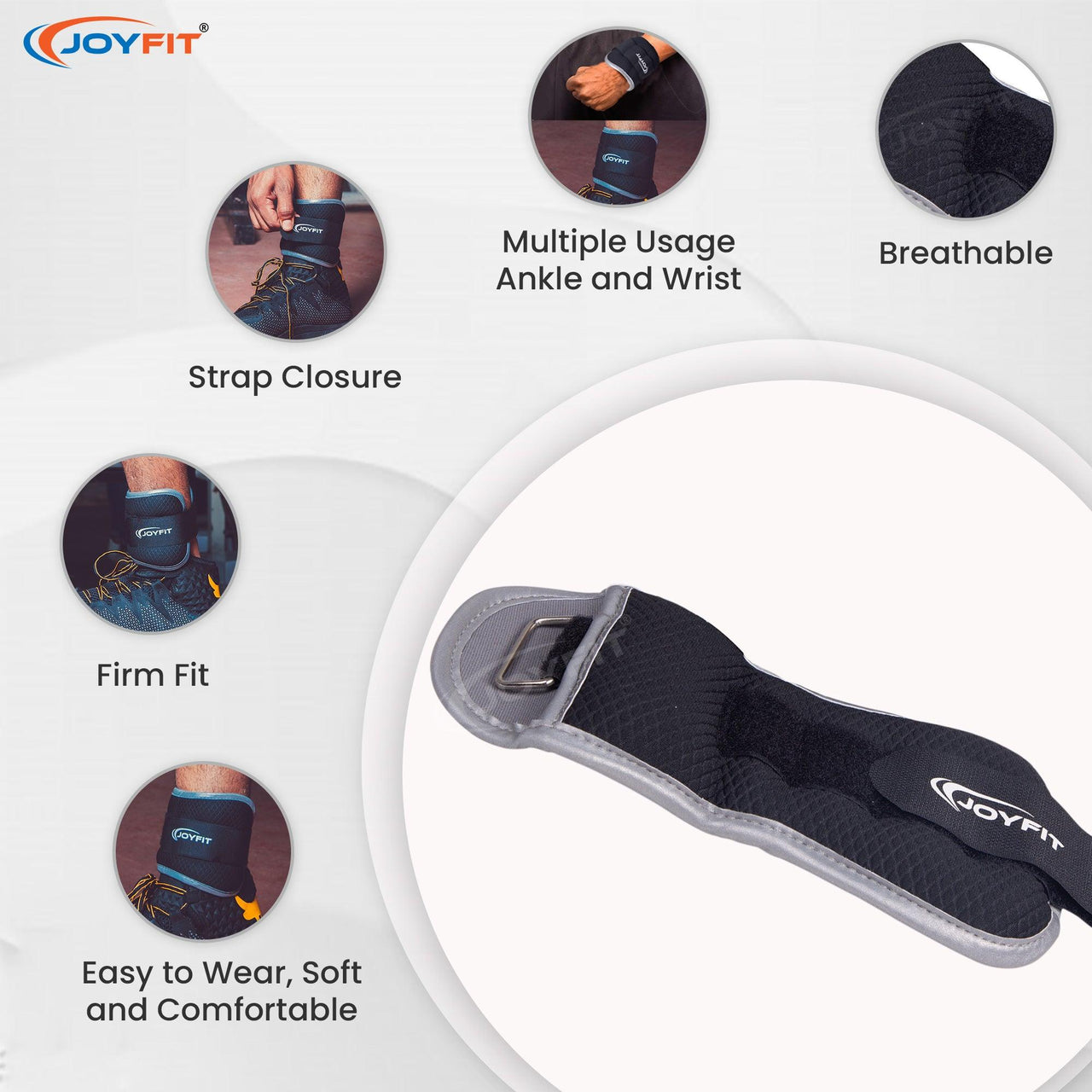 Adjustable Ankle/Wrist Weight (Single) - Joyfit