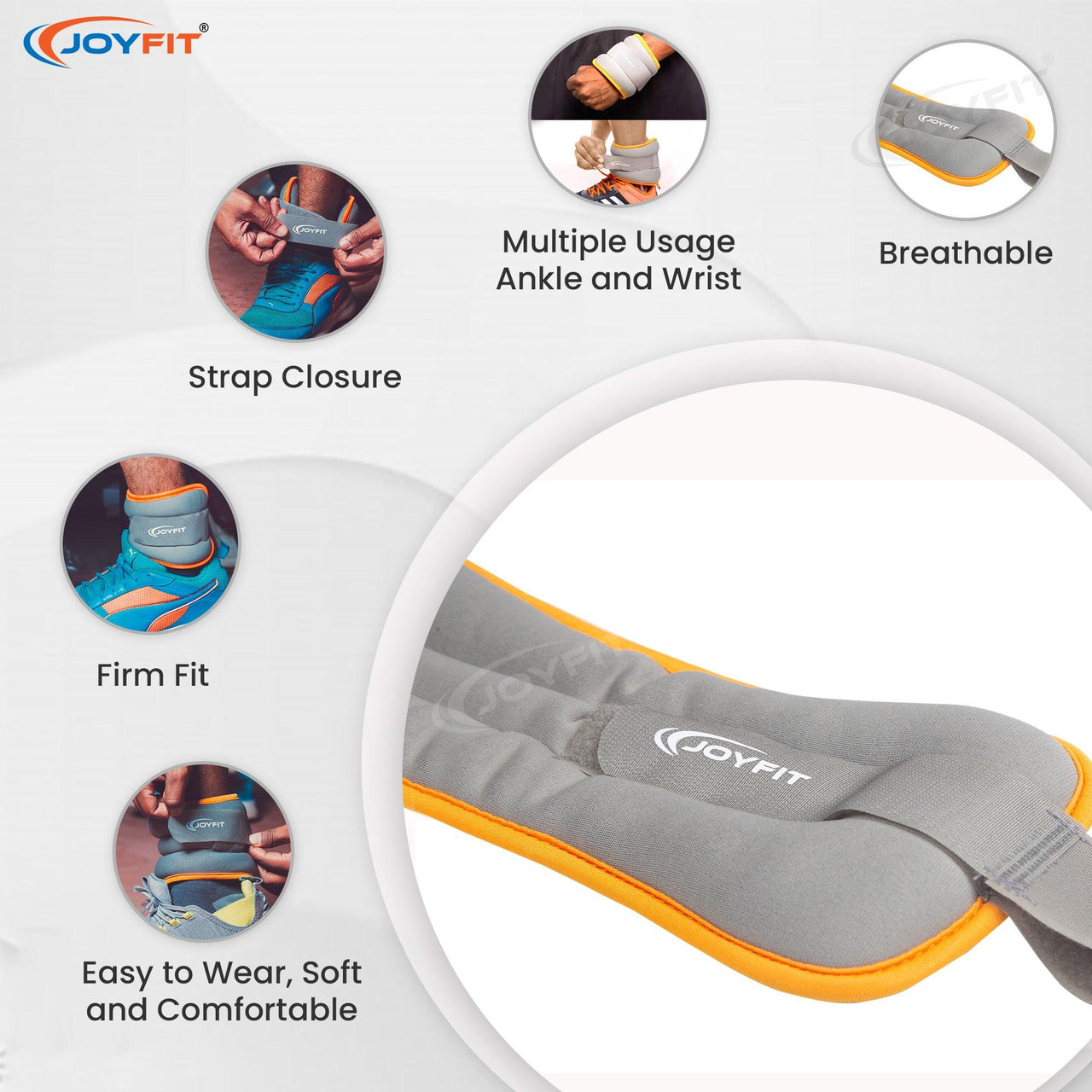 Adjustable Ankle/Wrist Weight (Single) - Joyfit