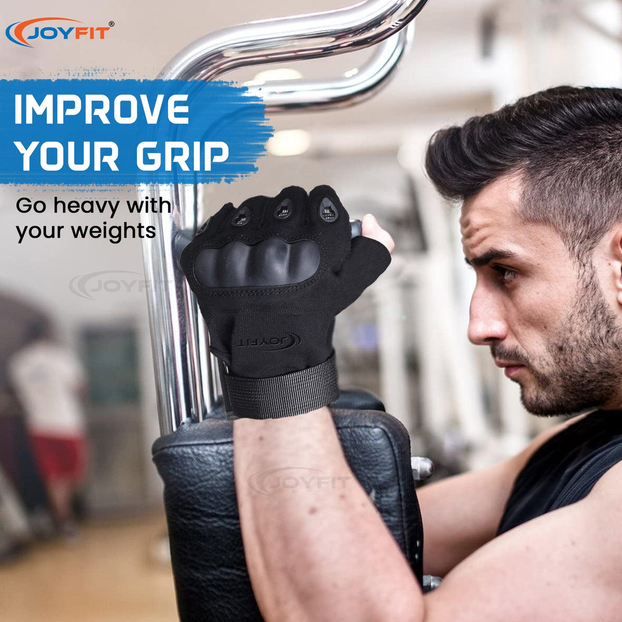 Gym Gloves with Wrist Wraps - Joyfit