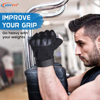 Thumbnail for Gym Gloves with Wrist Wraps - Joyfit