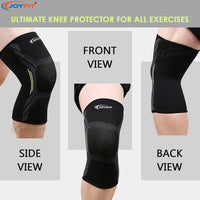 Thumbnail for Knee Compression Sleeves with Ventilated Patella (Grey) - Joyfit