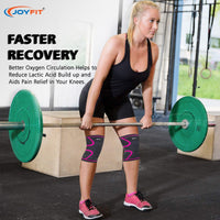 Thumbnail for Knee Sleeves with Ventilated Patella (Pink) - Joyfit
