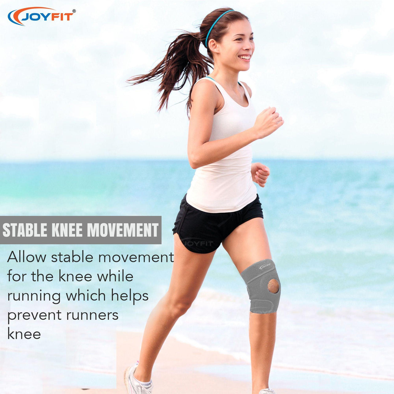Knee Caps with Anti Slip Silicone Lining Knee Brace (Pair) - Joyfit
