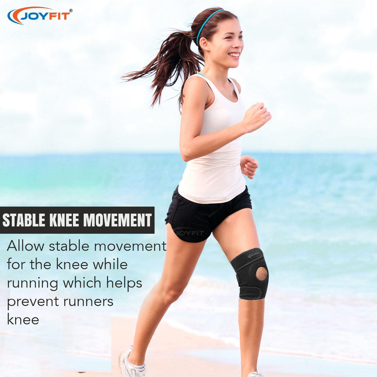 Knee Caps with Anti Slip Silicone Lining Knee Brace (Pair) - Joyfit
