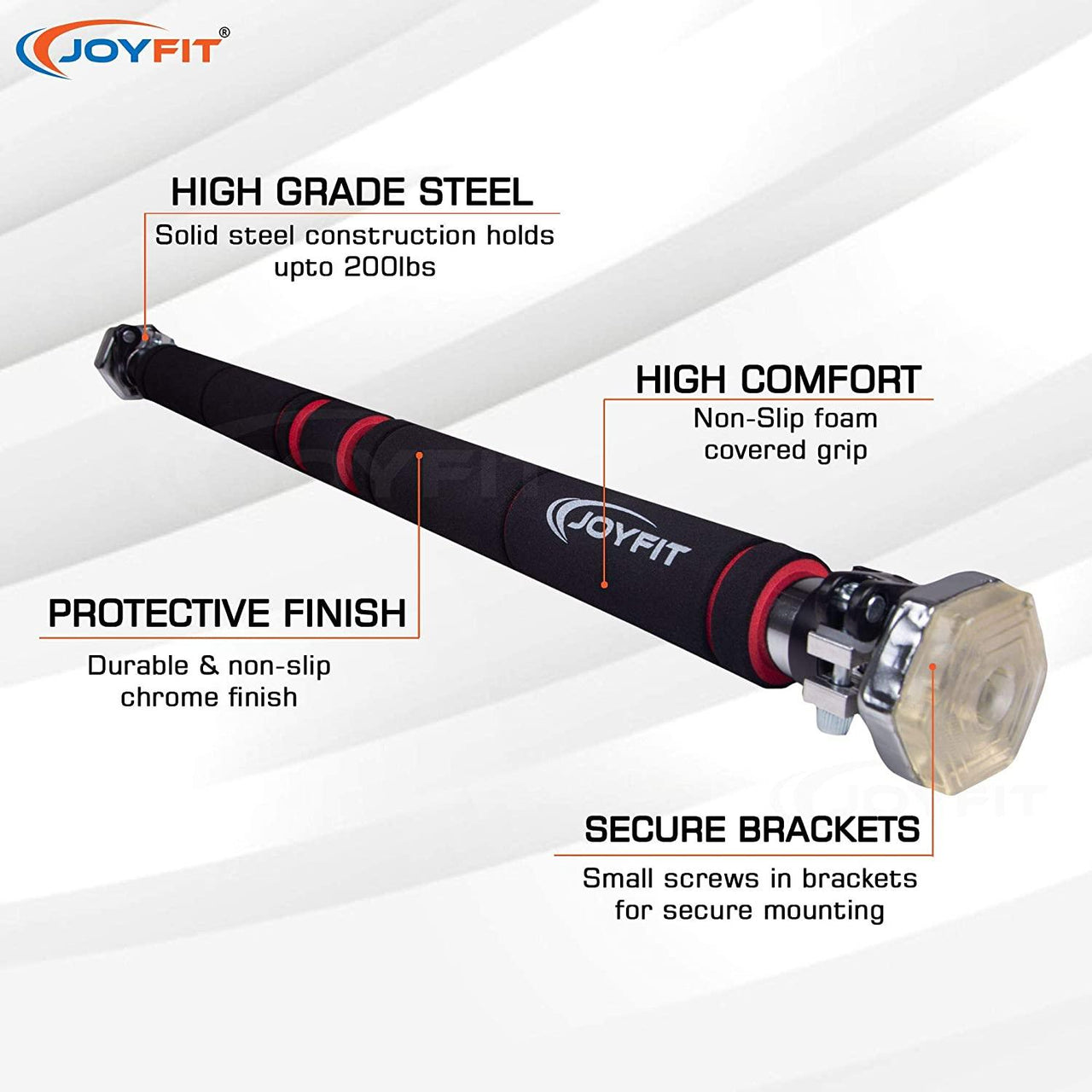 Indoor Pull Up Bar for Doorways with Sturdy Lock System - Joyfit