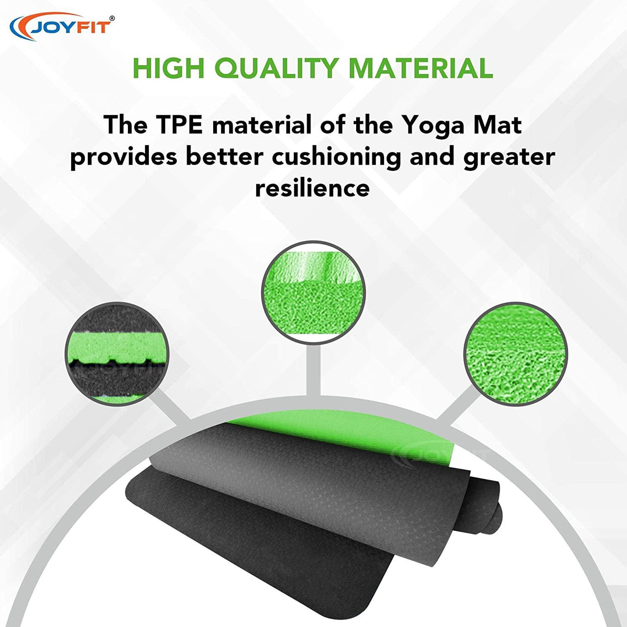 Anti Slip Yoga Mats For Meditation & Fitness Workouts - Joyfit